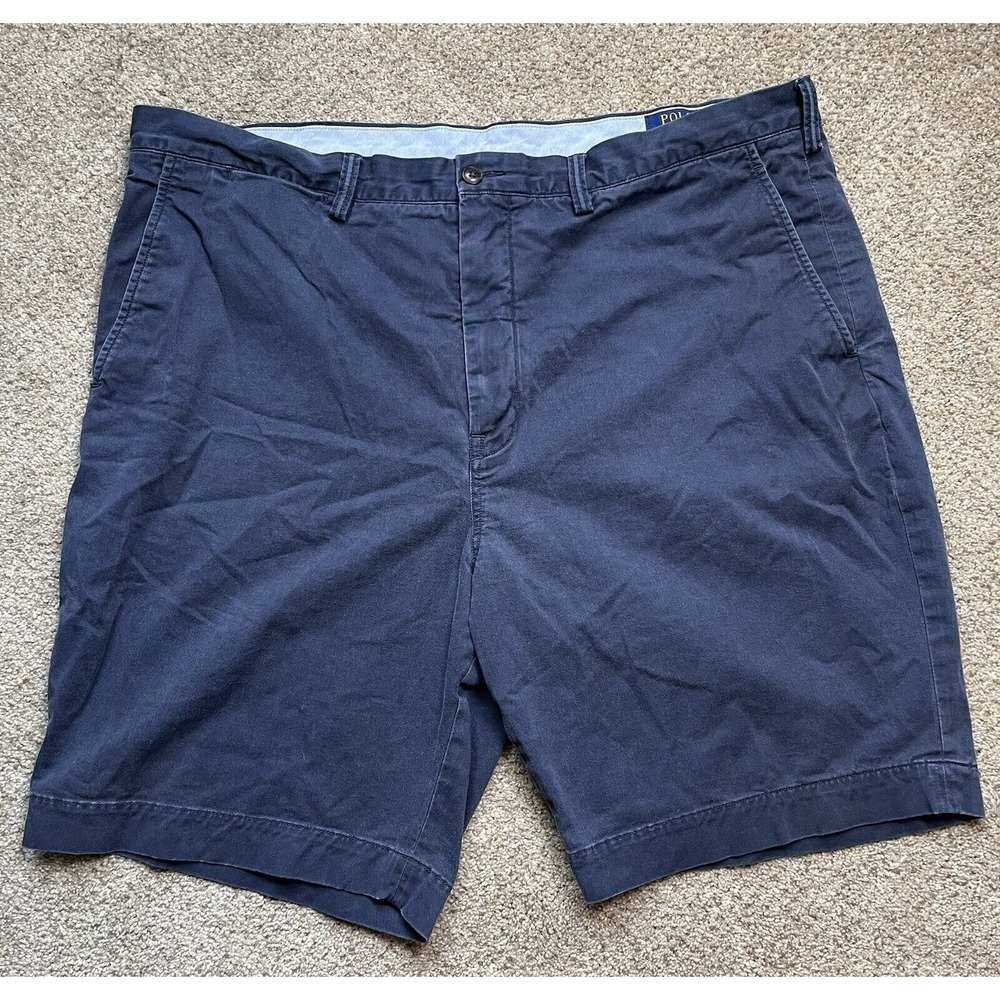 Polo Ralph Lauren Men's Size 42 Chino Shorts Stretch Classic Fit‎ Navy Blue